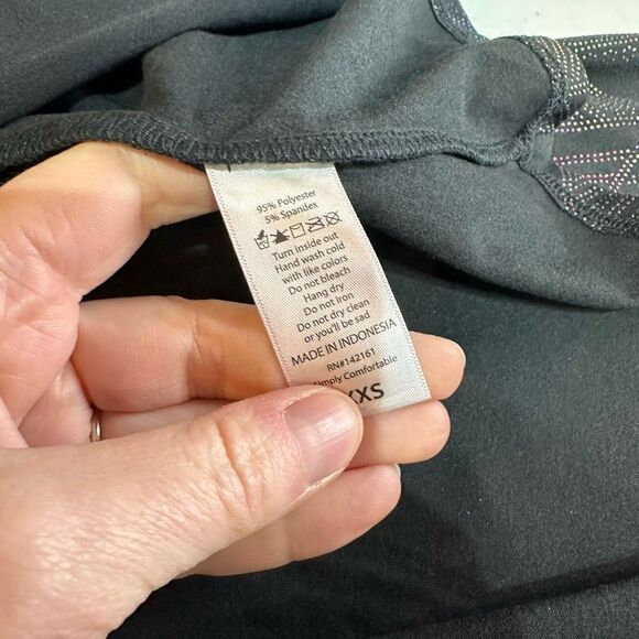 NWT Lularoe Black & Embellished Rainbow Color Carlie Dress XXS holographic - Picture 7 of 12